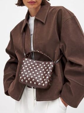 NA-KD studded mini crossbody bag